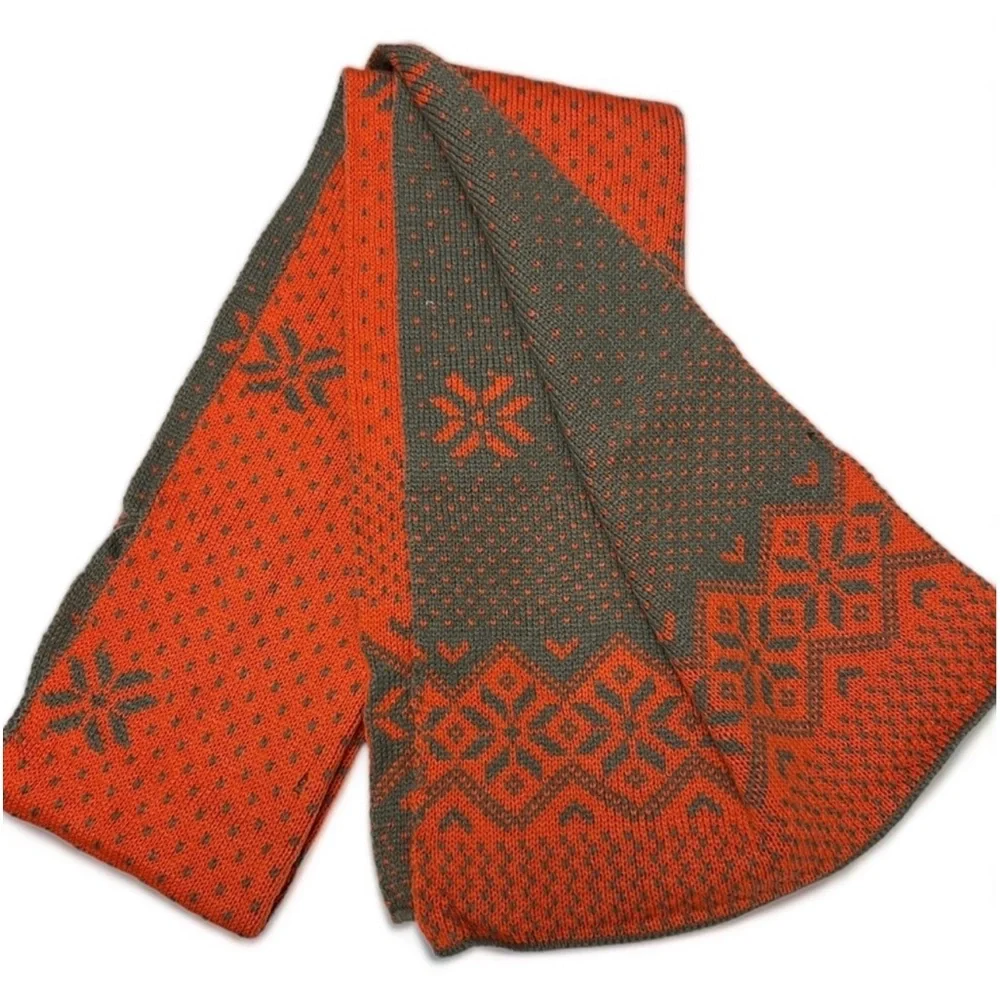 Oversized Winter Scarf Wide Unisex Knit Wrap Reversible